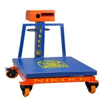 باسکول میدانی نیکو با چرخ و دسته حمل | بهترین انتخاب برای جابجایی آسان